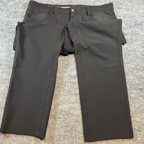 FootJoy FJ Pants Mens 36x30 Black Performance Athletic Fit Stretch 5 Pocket Golf - Picture 7 of 13